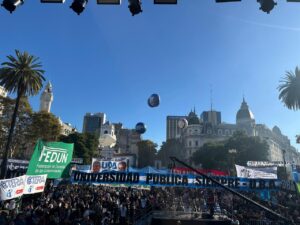 Mobilisation in defence of public universities in Argentina